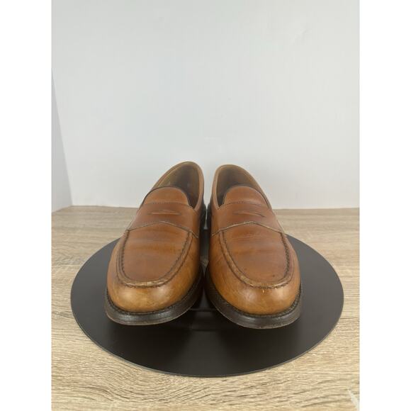 Allen Edmonds Cole Penny Loafers Brown Leather Men’s 9.5 D Made USA Dress Shoes main image 16